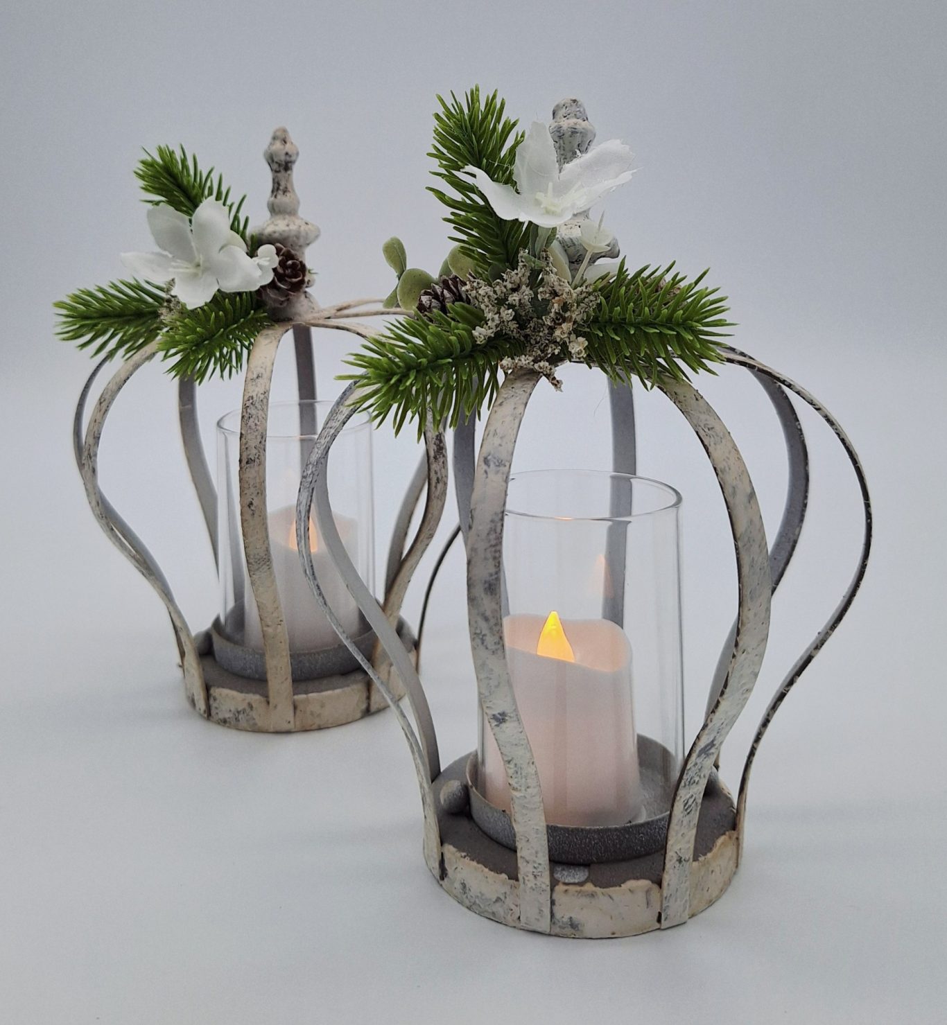 Festive Crown - Distressed White (M)