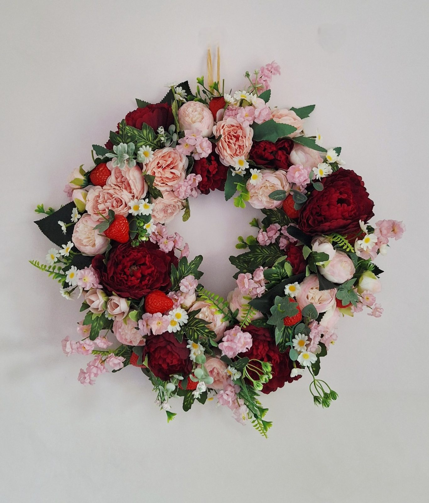 Red/Pink Strawberry Wreath
